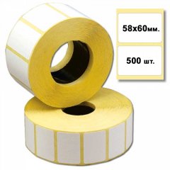 Термотрансферная этикетка  58x60 (500)